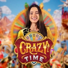 Live Casino logo of Crazy Time from Evolution at Fast Slots Casino