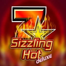 Sizzling Hot Deluxe logo by Novomatic at Fast Slots Casino